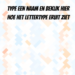 voorbeeld lettertype keycord