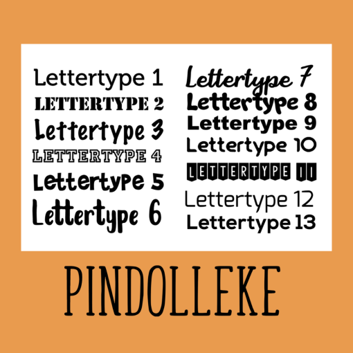 lettertype pindolleke 2