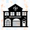 brandweer kazerne raamsticker