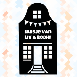 Raamsticker huisjes